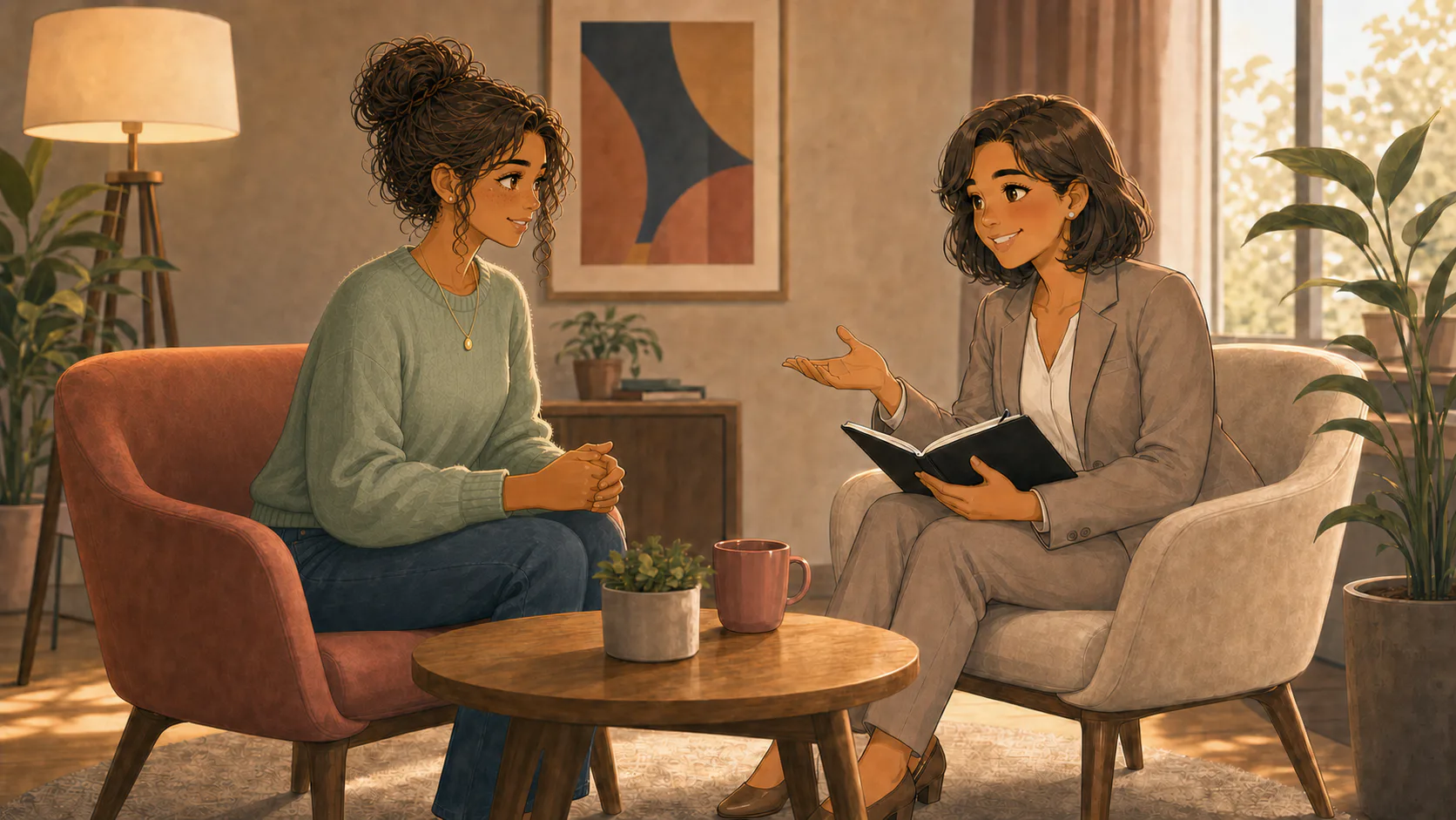 Lina échange avec Flavy pour préciser son projet et les besoins du poste